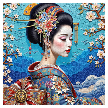 Elegante puzzle geisha puzzle 1000 pezzi